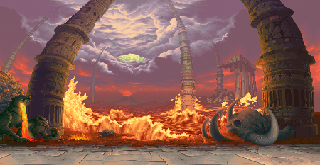 background street fighter 2 ryu stage